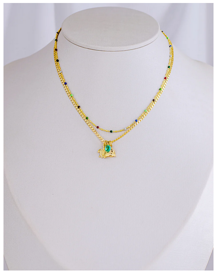 Dual Necklace Under the Sea Charms