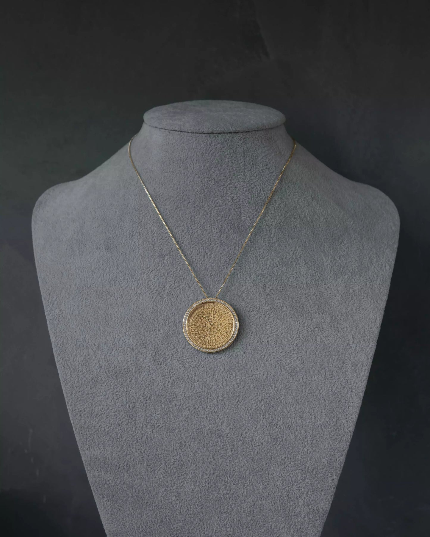 Our Father Prayer Medal Necklace with Detailed Design