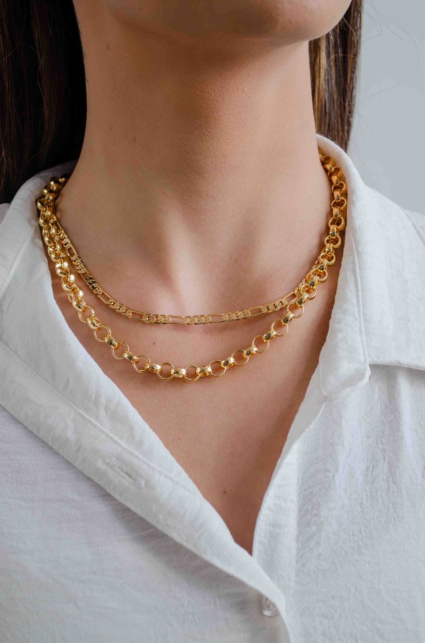Gold Choker Portuguese Link