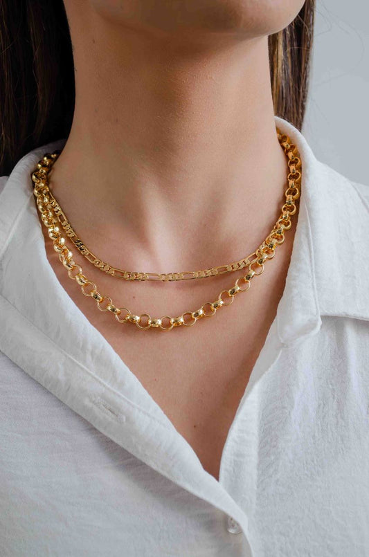 Gold Choker Portuguese Link