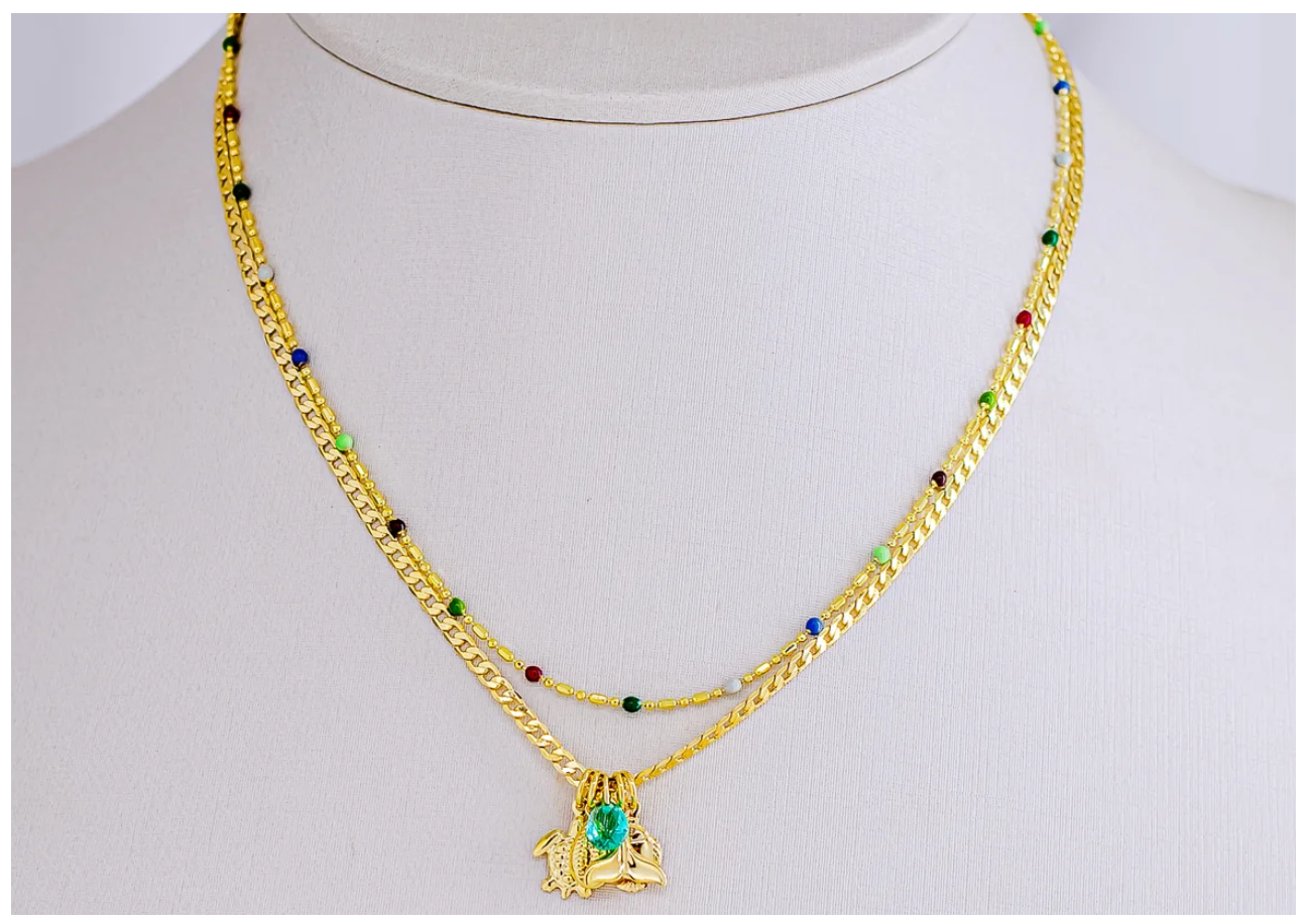 Dual Necklace Under the Sea Charms